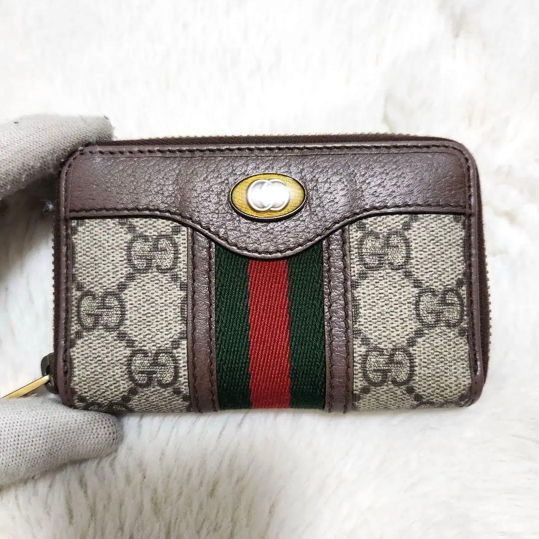 ✨ほぼ未使用✨グッチ　ケース　小銭入れ　シェリーライン　オフディア