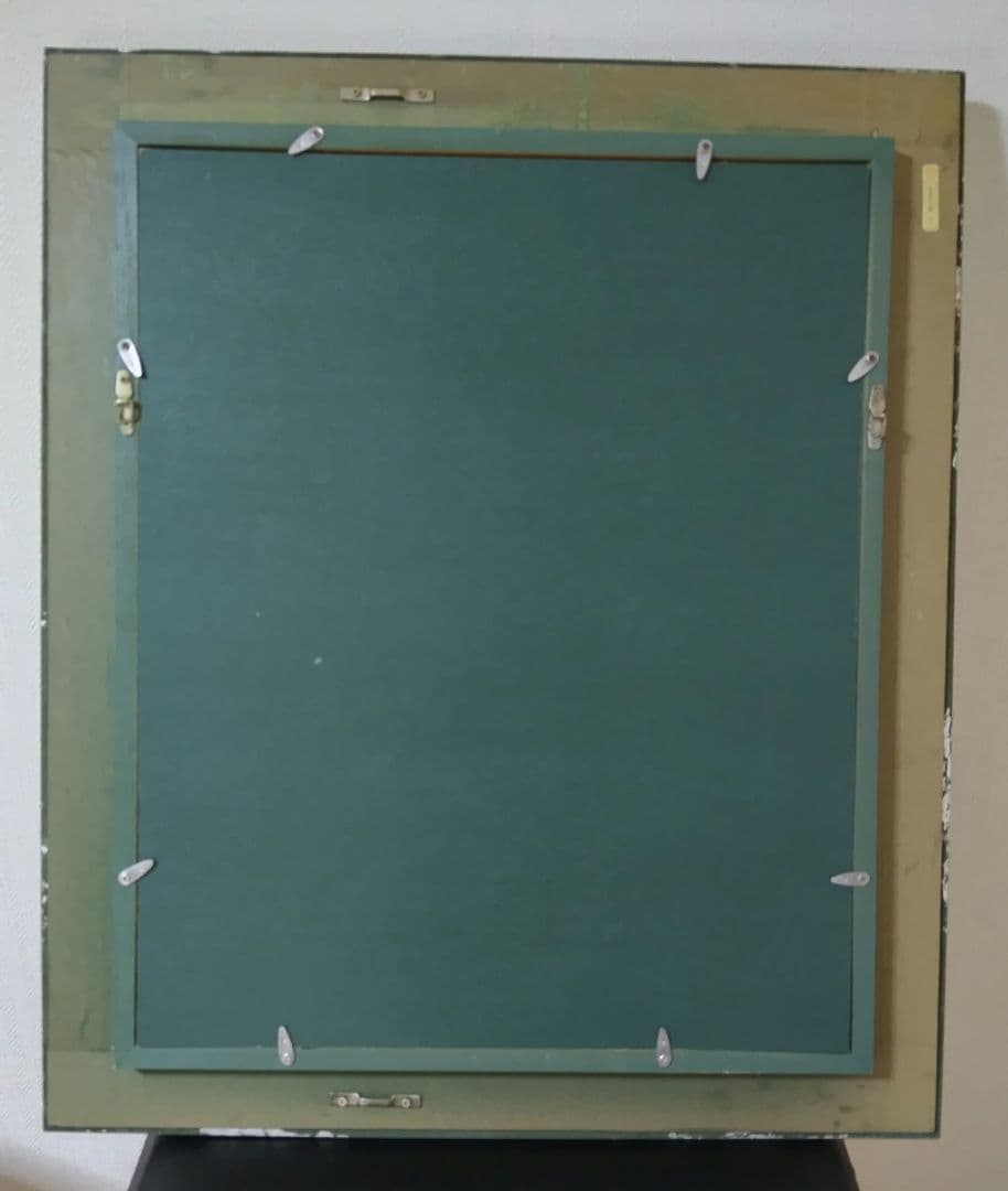 油彩画 花瓶の花　パンジー