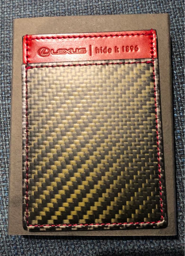 【未使用】LEXUS/レクサス純正　カードキーケース（リアルソフトカーボン）