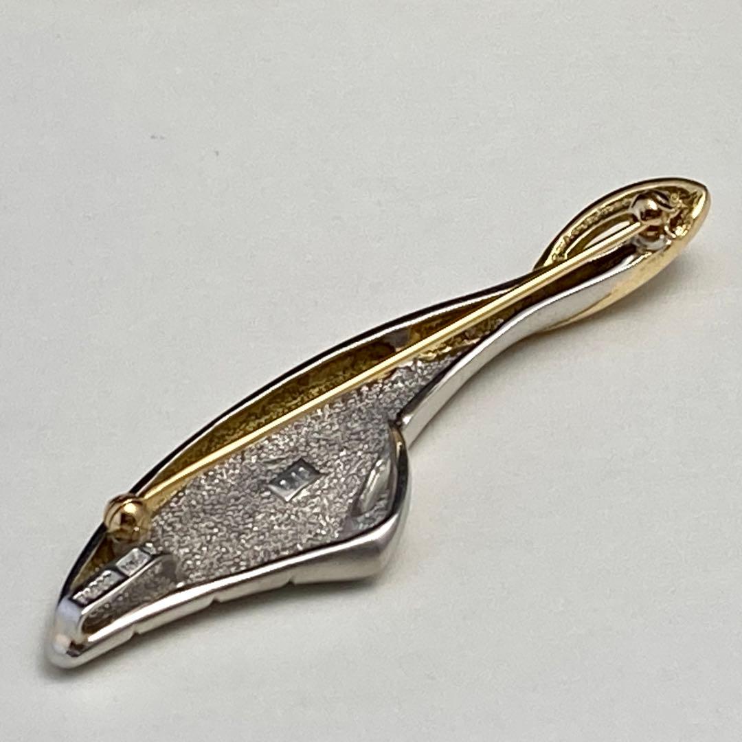 pt900．k18．ダイヤ入り、ペンダント、ブローチ、No.421.