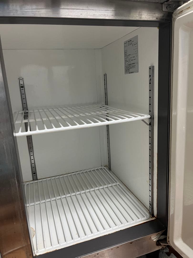 業務用冷蔵庫　コールドテーブル　YRC- 120RE 2 ABS樹脂製 2段棚