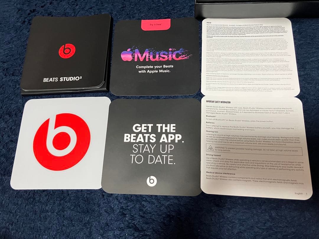 BEATS STUDIO3 ヘッドフォン/Apple Music 黒/BLACK