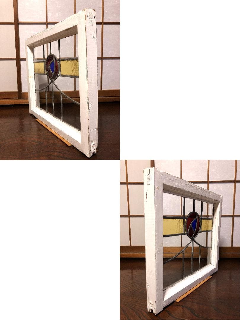 【 ステンドグラス窓 ２０世紀初期 】 英国アンティーク