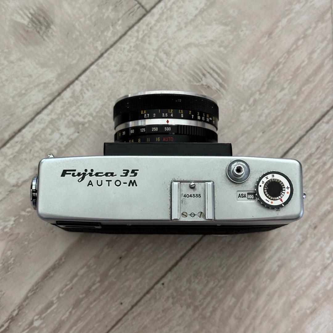 【現状品】Fujica 35 AUTO-M 35mmフィルムカメラ★ケース付き