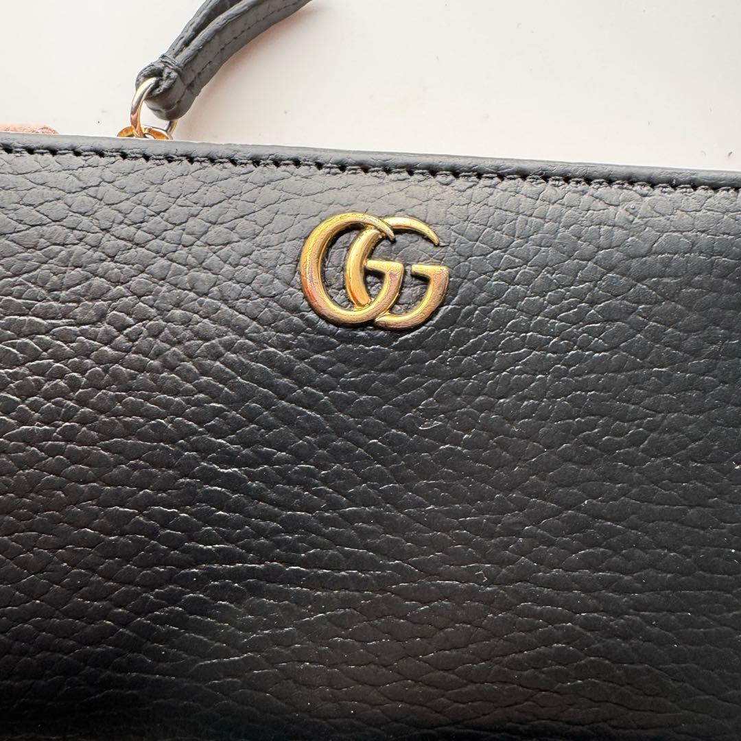 【美品】 158 GUCCI グッチ マーモント 2つ折り 財布