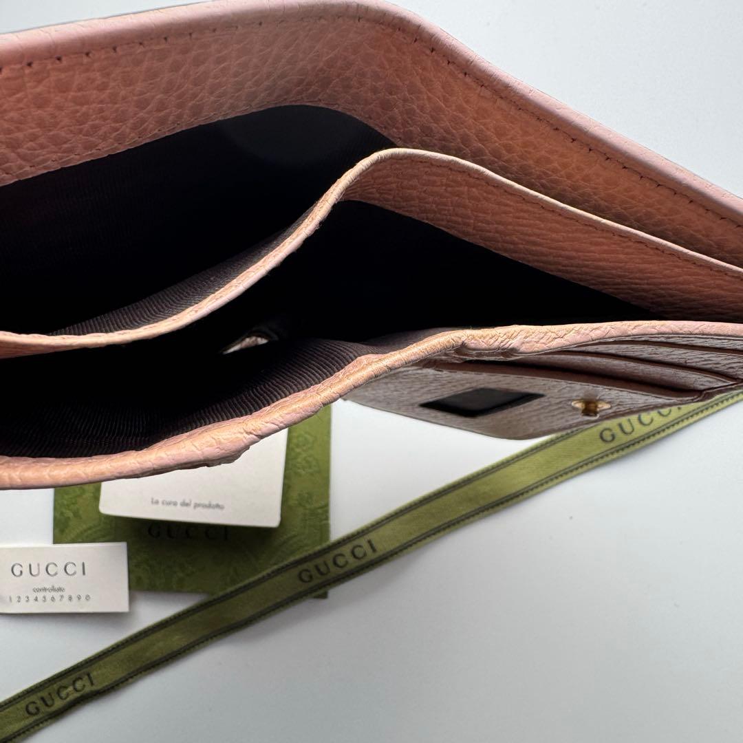 【美品】 158 GUCCI グッチ マーモント 2つ折り 財布