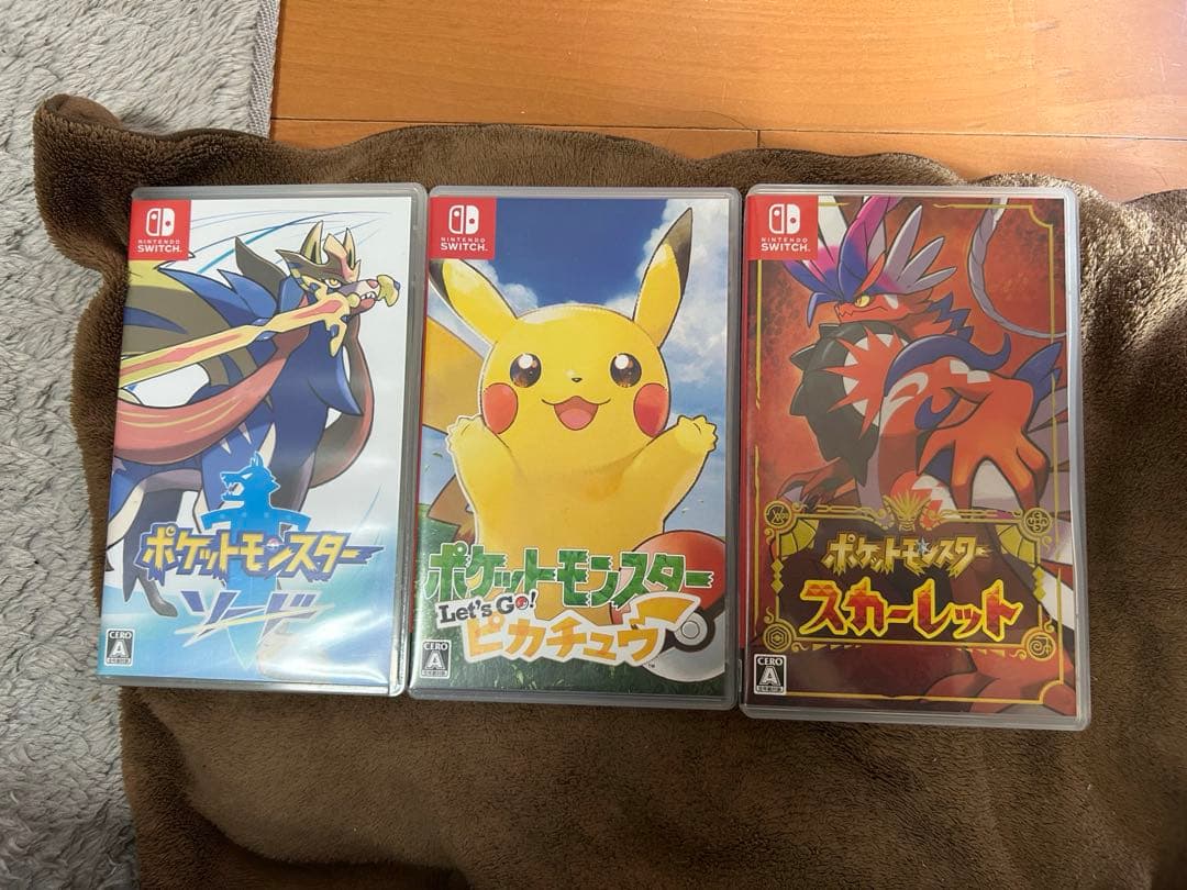 人気商品Switchソフトポケモンシリーズ3点まとめ売り