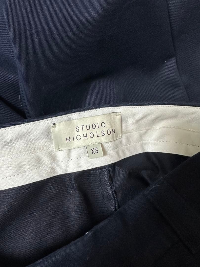 パンツ PEACHED COTTON TWILL VOLUME PLEAT PANTS