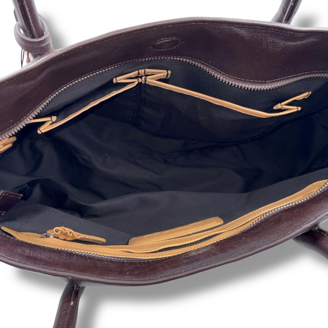 【未使用】 PID PAP103 ビジネスバッグ 2way レザー チョコ A4