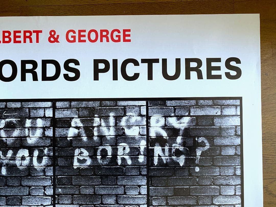 Gilbert & e ポスター 直筆サイン入り 美品