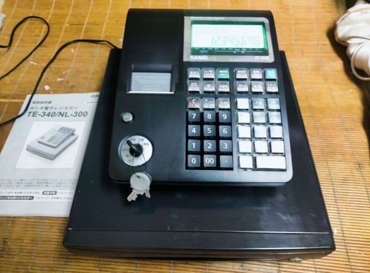 カシオレジスター　TE-340/NL300　フル設定無料　066555
