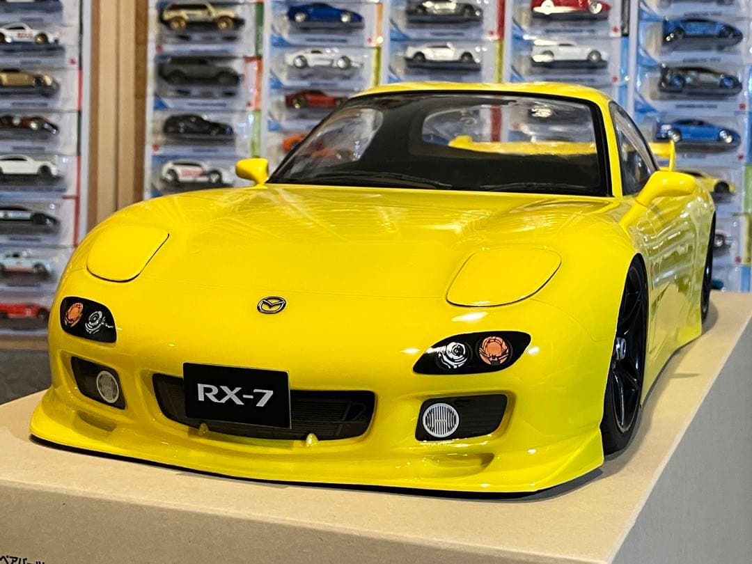 タミヤ ラジコン マツダRX-7 塗装済 スペアボディ イエロー