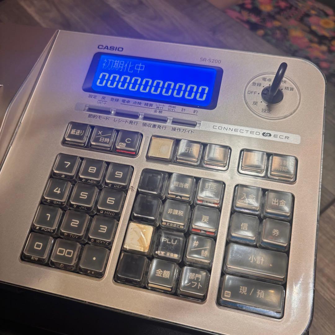 CASIO SR-S200 レジスター シルバー/ブラック