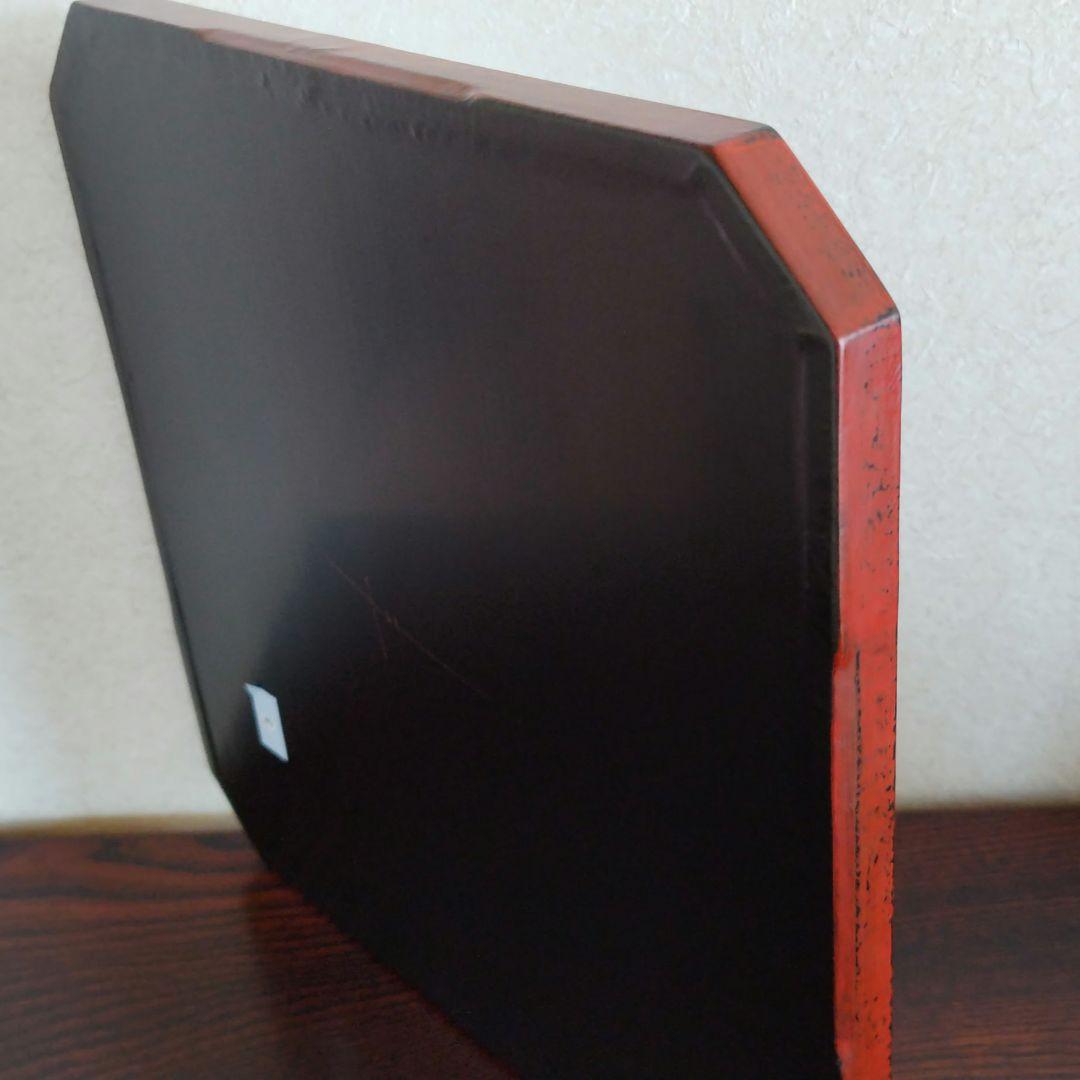 太田修嗣①洗朱根来角隅切盆