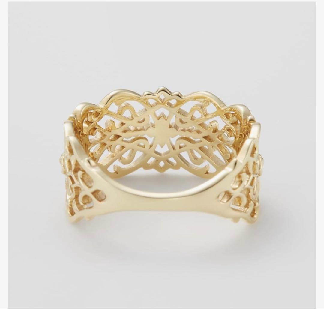 だ*ち様 アガット　クラシック　透かしリング　13号