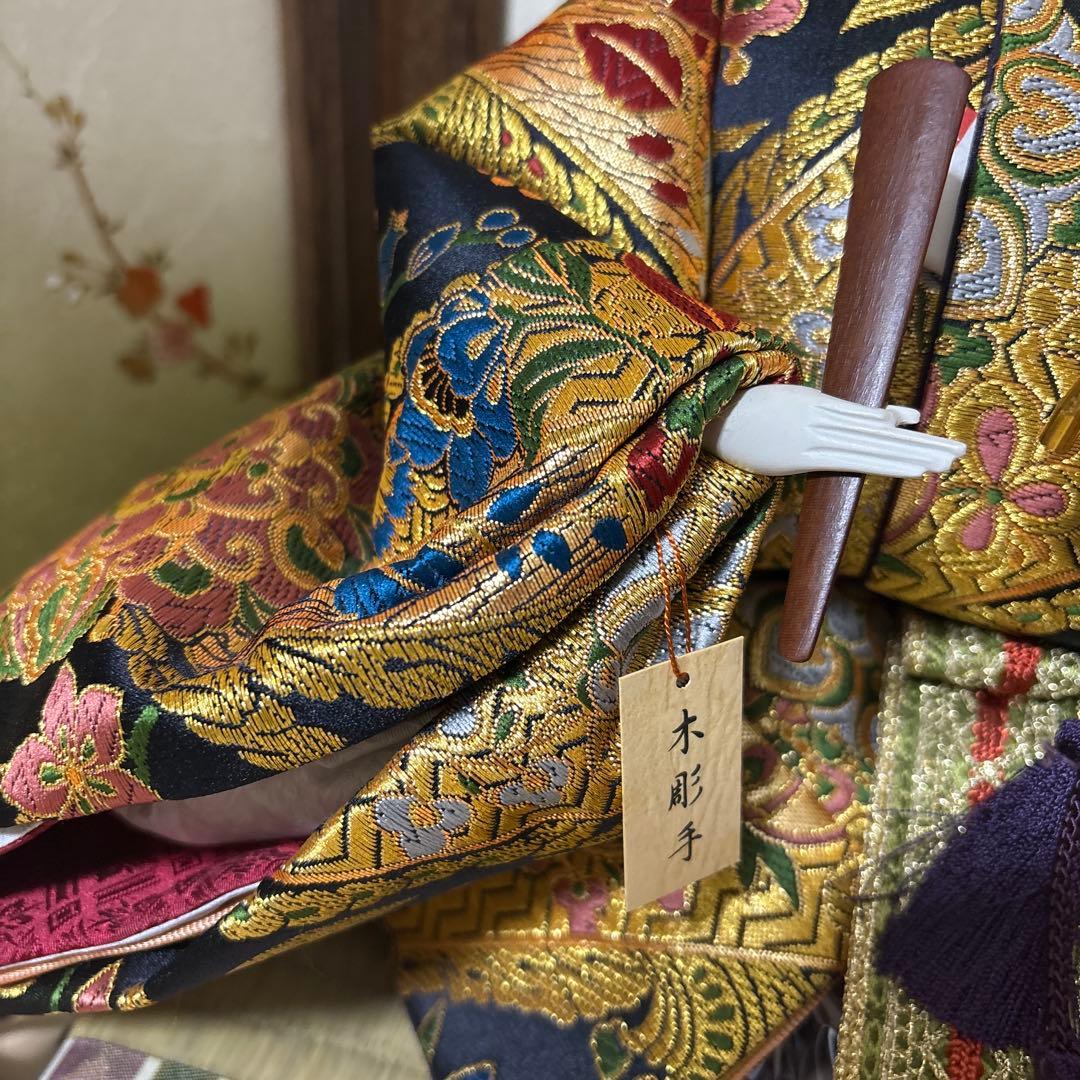 雛人形 お道具一式 京都西陣 親王飾り 屏風なし