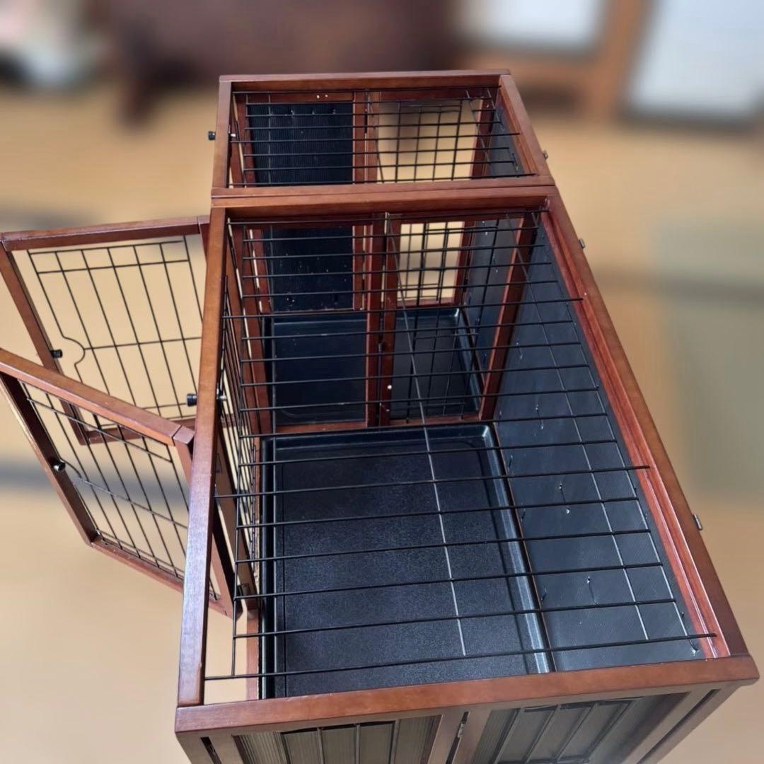 折り畳み木製犬用ケージ 12年程前6万で購入 静岡市取りに来てくれる方限定です