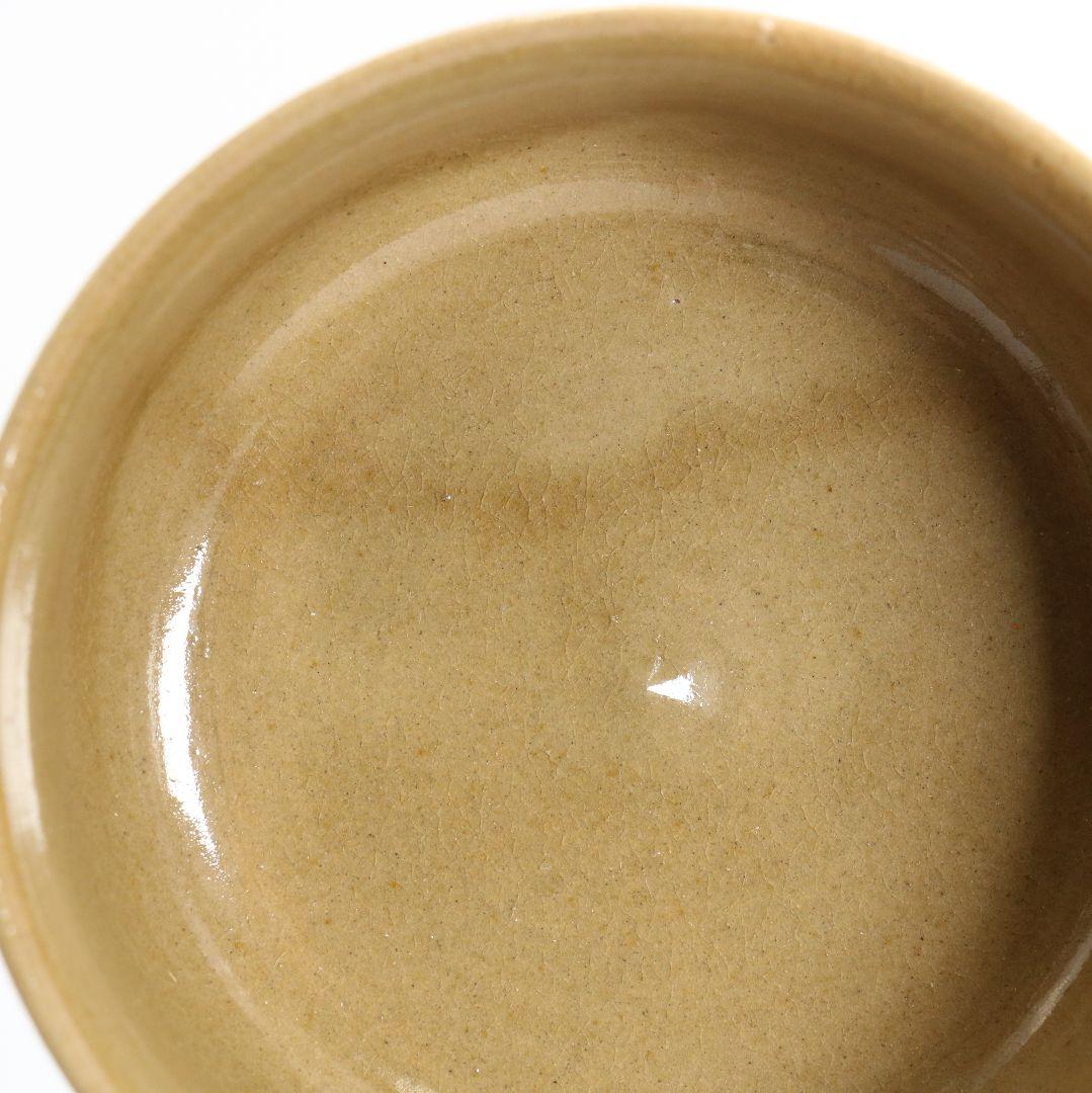 岡本英山作 虫明焼 蛍ノ絵茶碗 桂又三郎書付 茶道具　C255