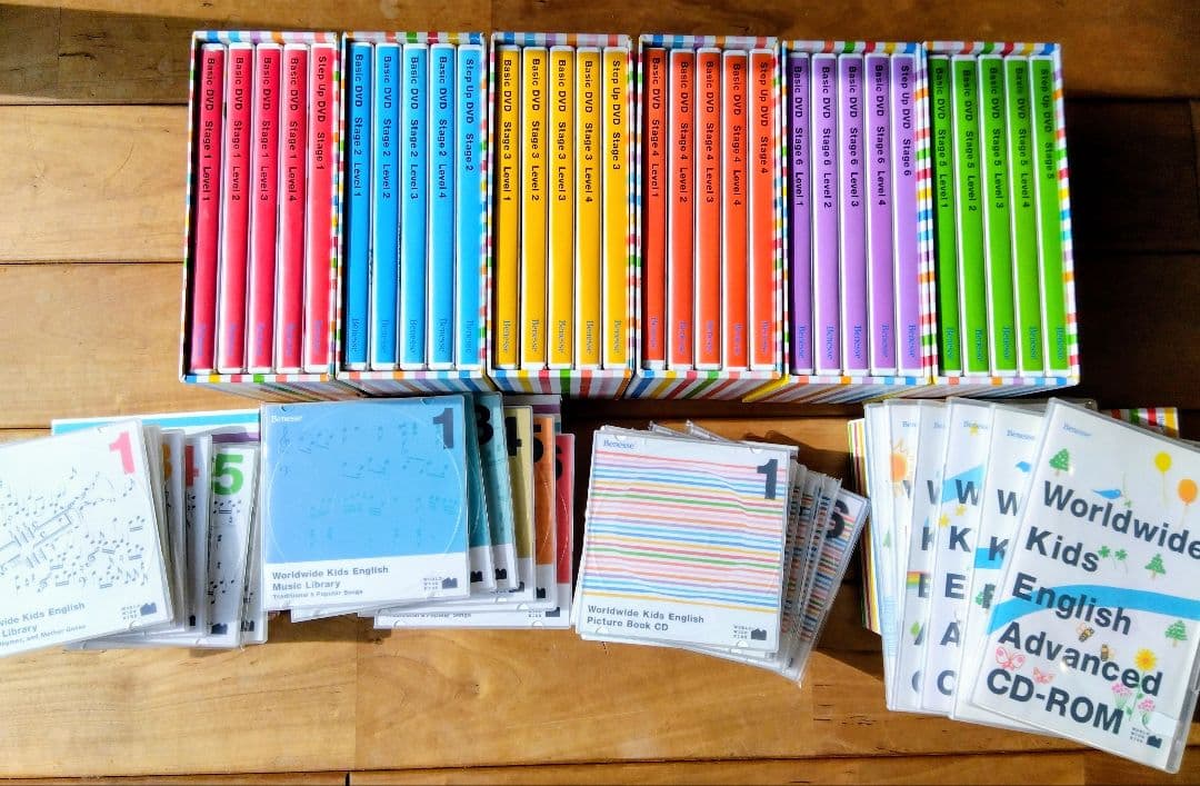 ワールドワイドキッズ　知育玩具・絵本・CD-ROMセット