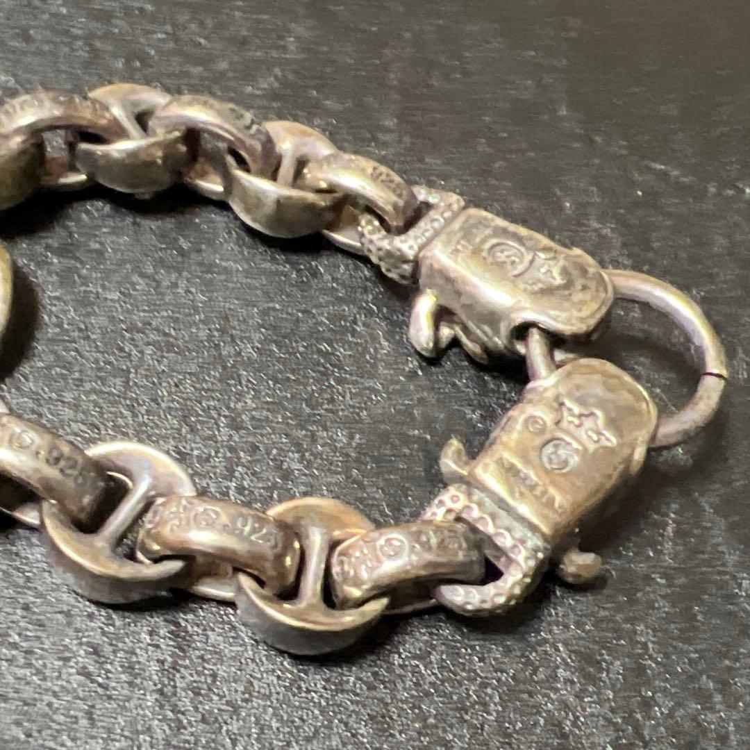2★ピットブル/ブルドッグ　シルバーブレスレット　ツインヘッド