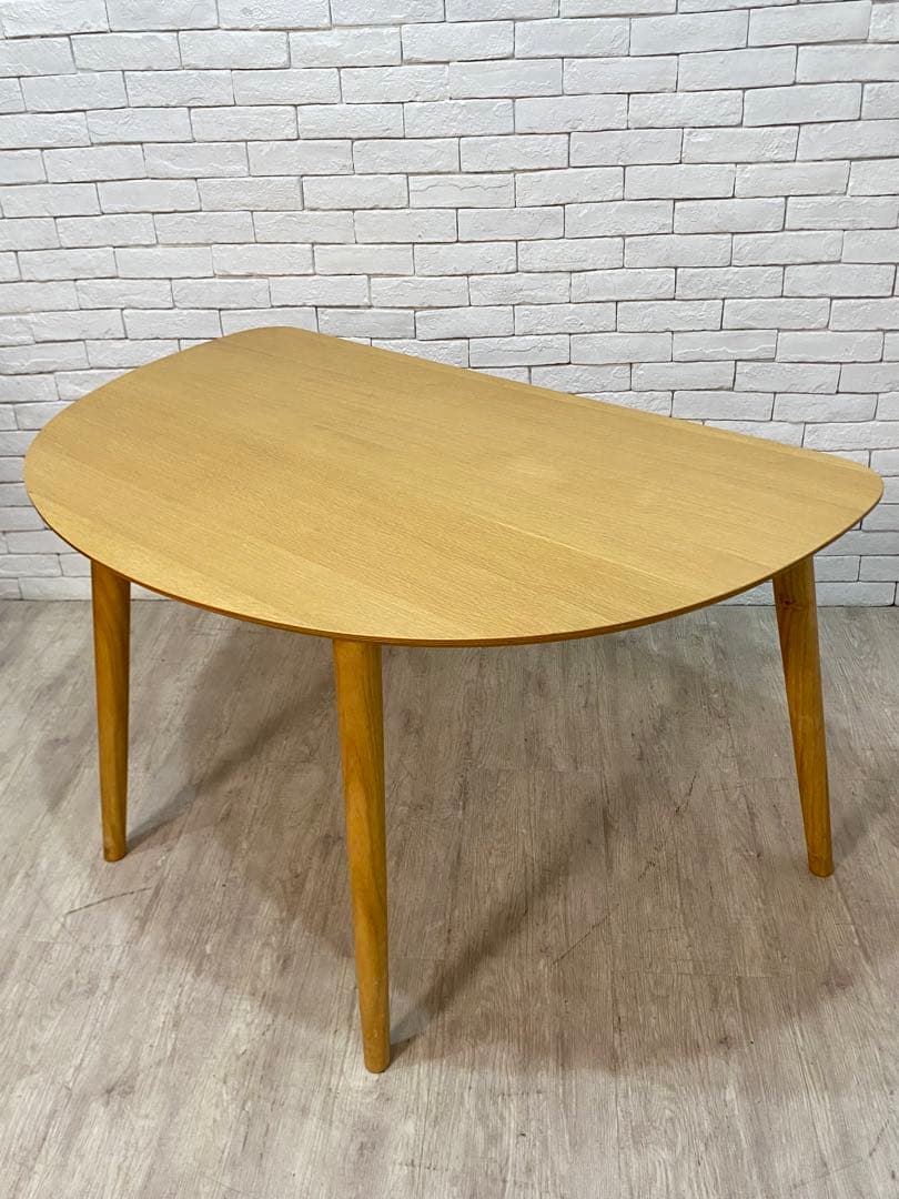 【うーあん　】半円　ダイニングテーブル　￼リビング　机　デスク　格安