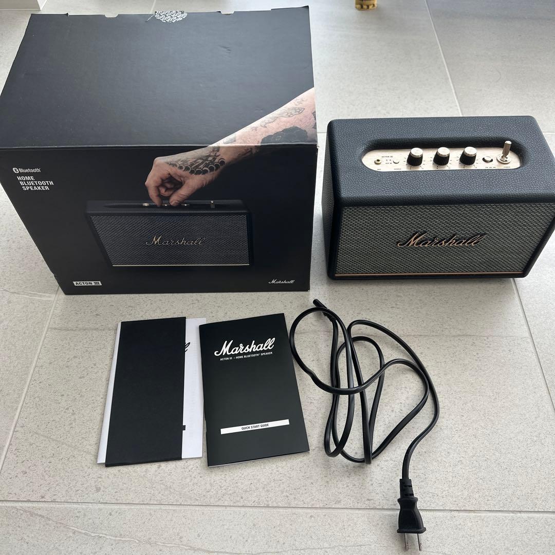 Marshall acton III BLACK マーシャル アクトン3