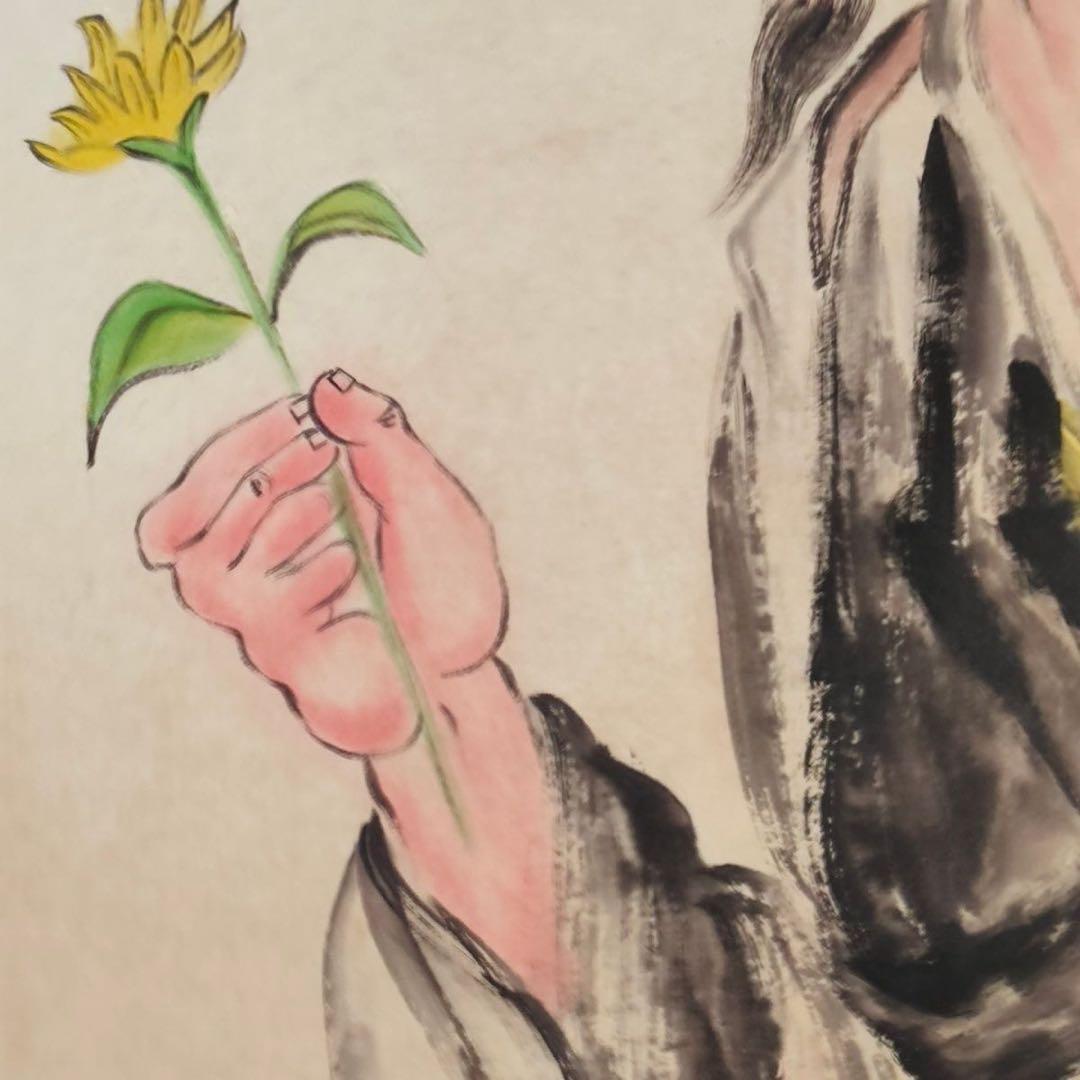 李時珍 人物画 中堂｜掛け軸・実物撮影