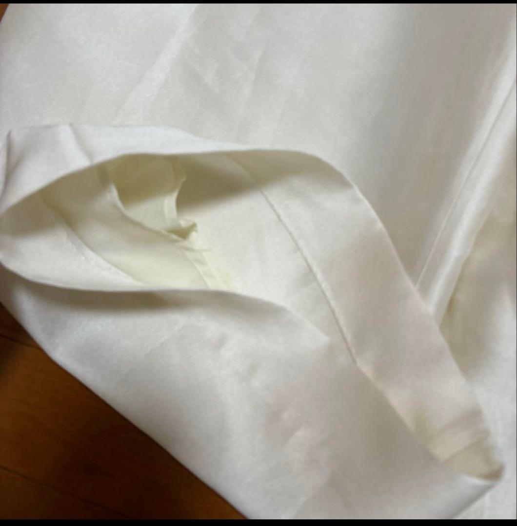 heve ヘイヴ　シアーサテンガウチョパンツ　ホワイト