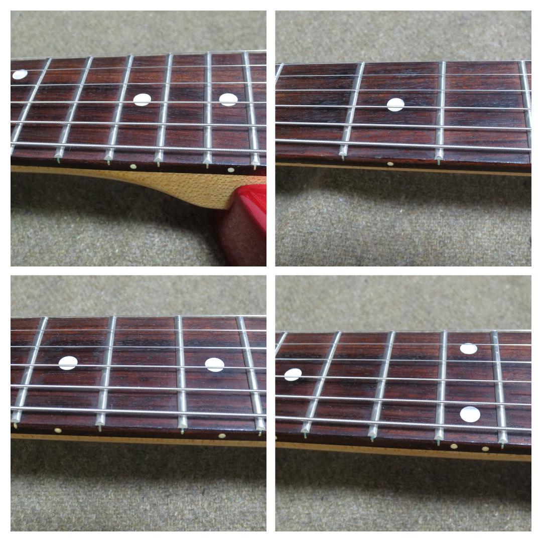 【整備済】フェルナンデス ZO-3ギター レッド×ゴールドパーツ