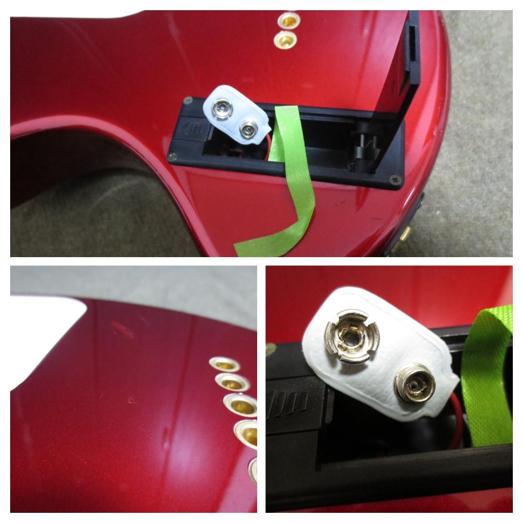 【整備済】フェルナンデス ZO-3ギター レッド×ゴールドパーツ