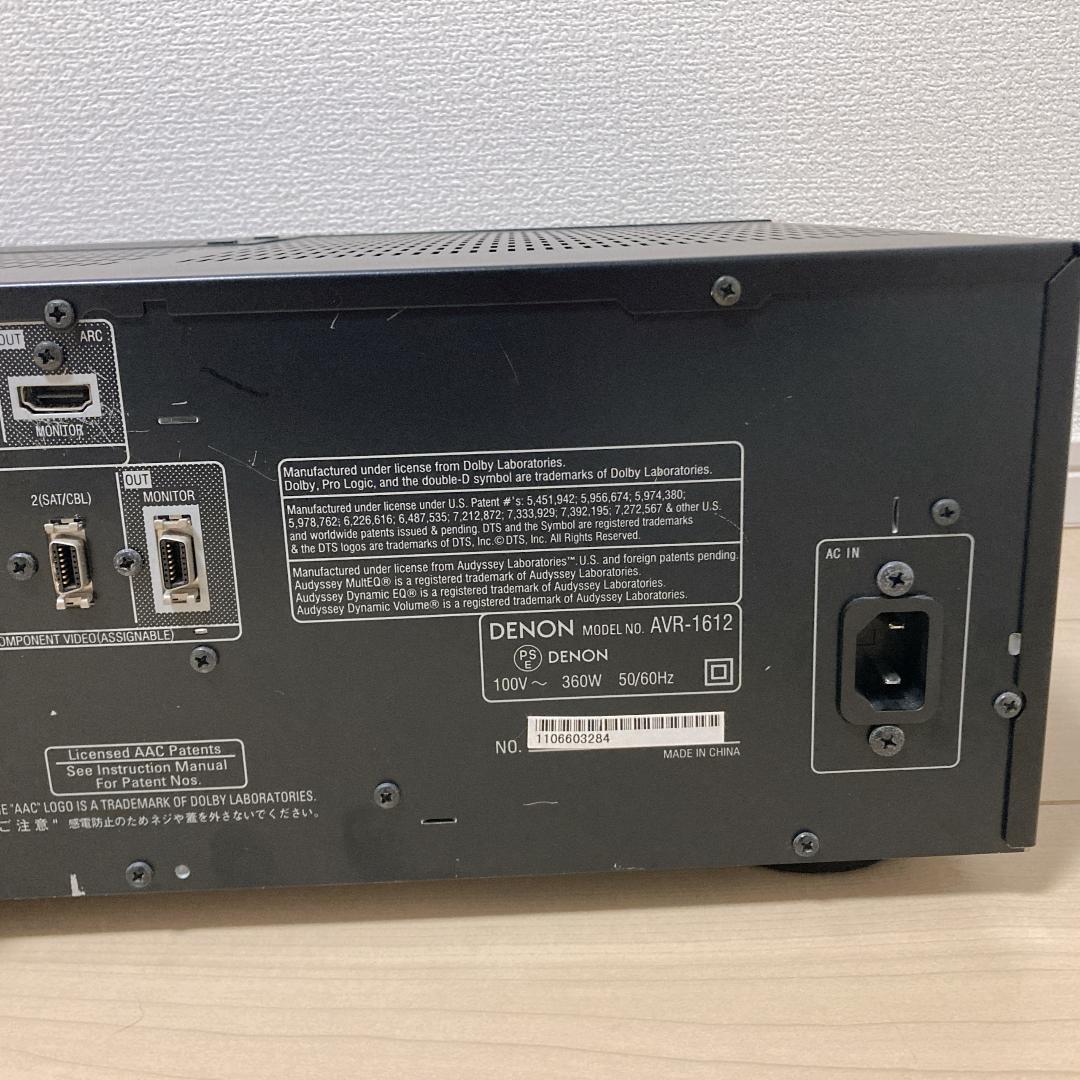 DENON 5.1ch AVアンプ AVR-1612 リモコン マイク付