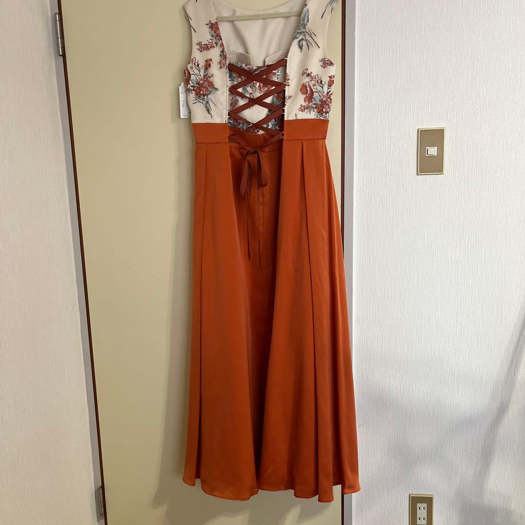 花柄ノースリーブパーティードレス ボレロ付　　AIMER 新品