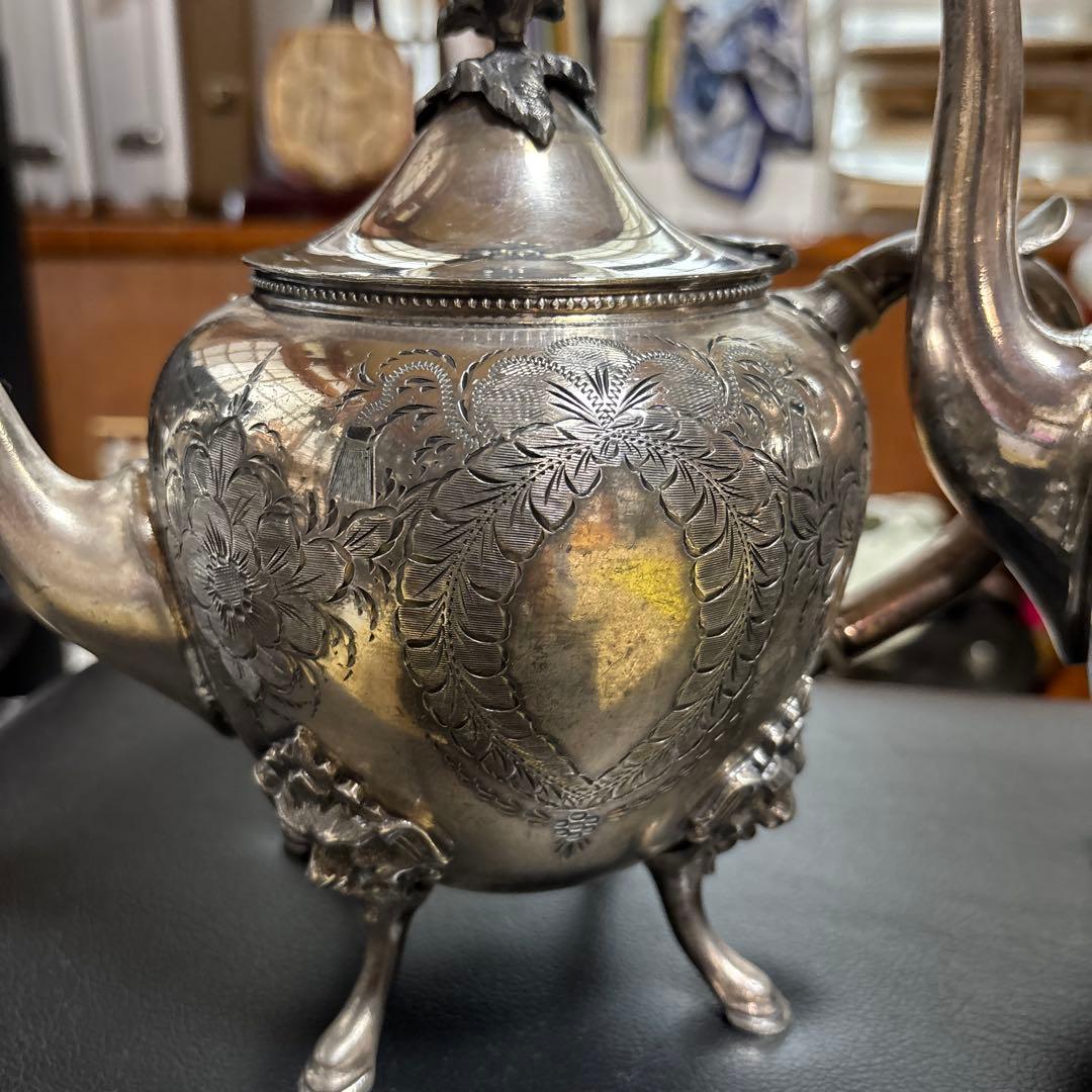 銀メッキ ティーポット