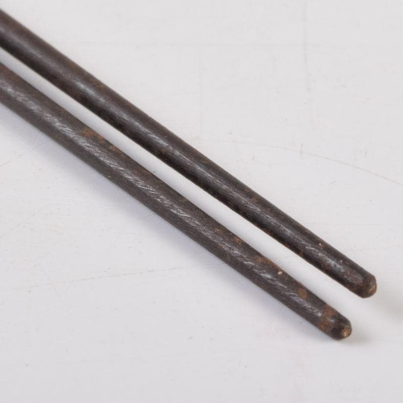 茶道具　古鉄　四方すかし飾　火箸　時代箱　V　8962