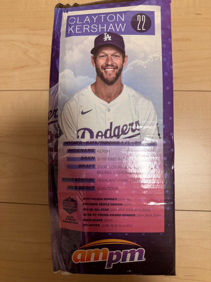 2025引退　ドジャース　カーショウ　ボブルヘッド　フィギュア 22