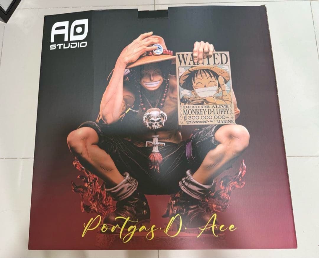 【髪斬りや〜】ワンピース エース ガレージキットフィギュア超特大56cm