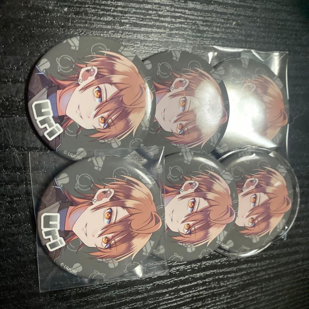 カラフルピーチ　缶バッチ　ゆあんうりたっつん