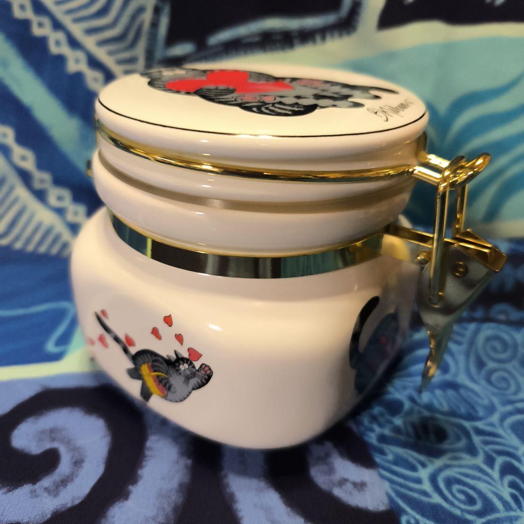 クリバンキャット猫デザイン 陶器製保存容器