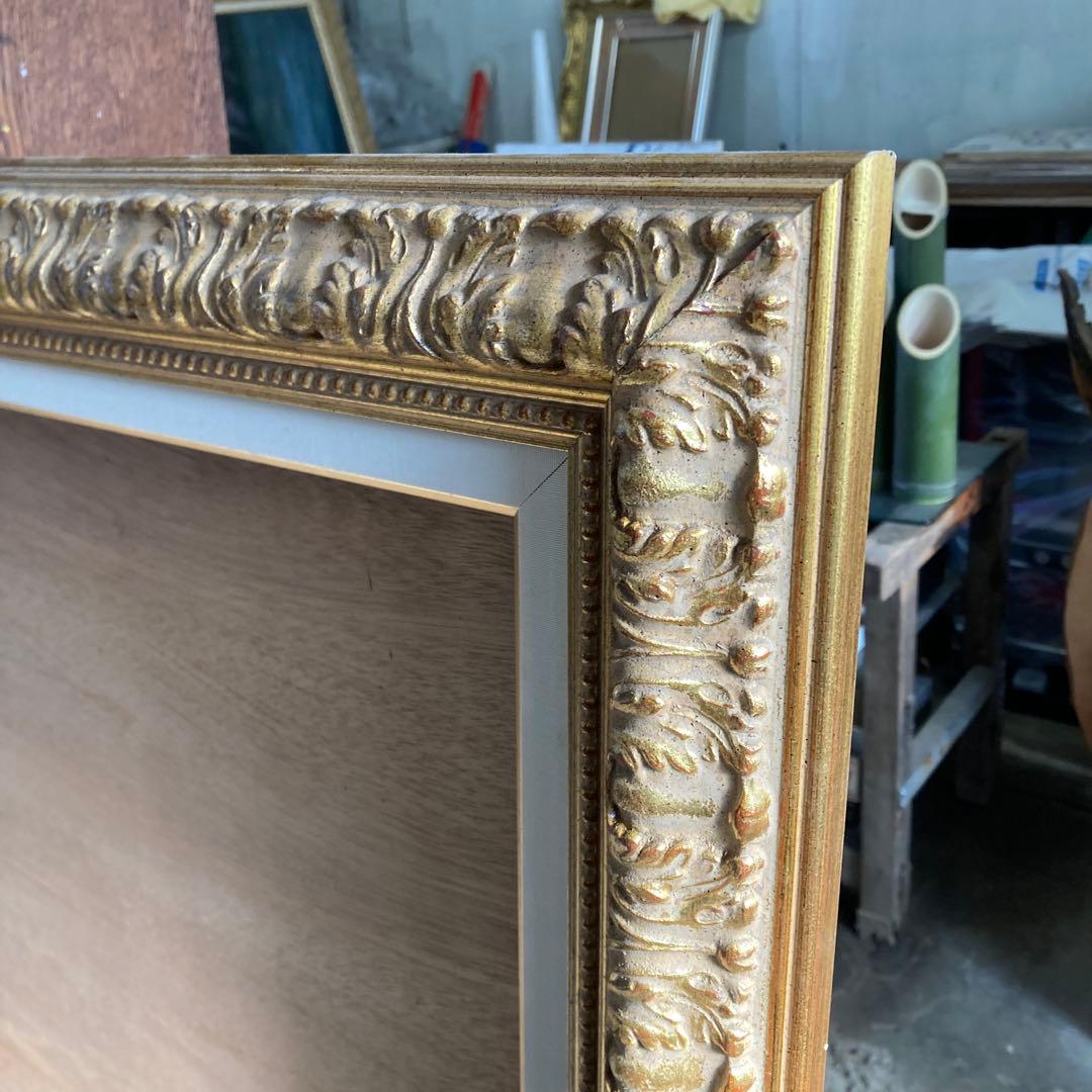 大型 P80号 油彩額縁 ゴールドフレーム 金装飾 埼玉県 川越市 引き取り可
