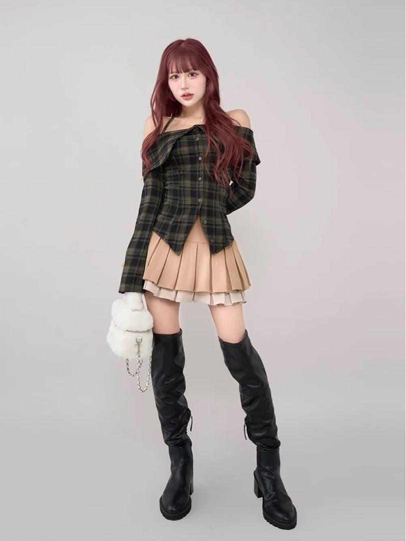 完売商品 Darich フェイクファーショルダーミニバッグ ホワイトWHT