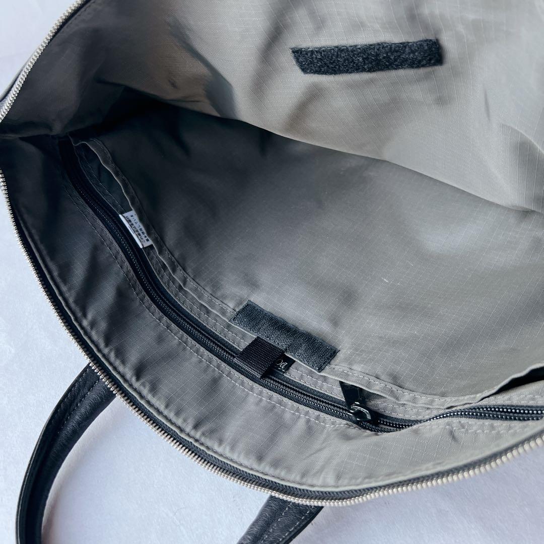 美品✨PORTER オールレザー　ビジネスバッグ　A4収納　ブリーフケース　黒