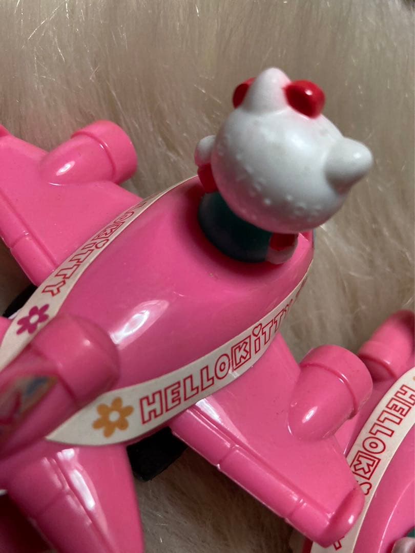 平成レトロ サンリオ ハローキティ 飛行機 マスコット フィギュア 1996年