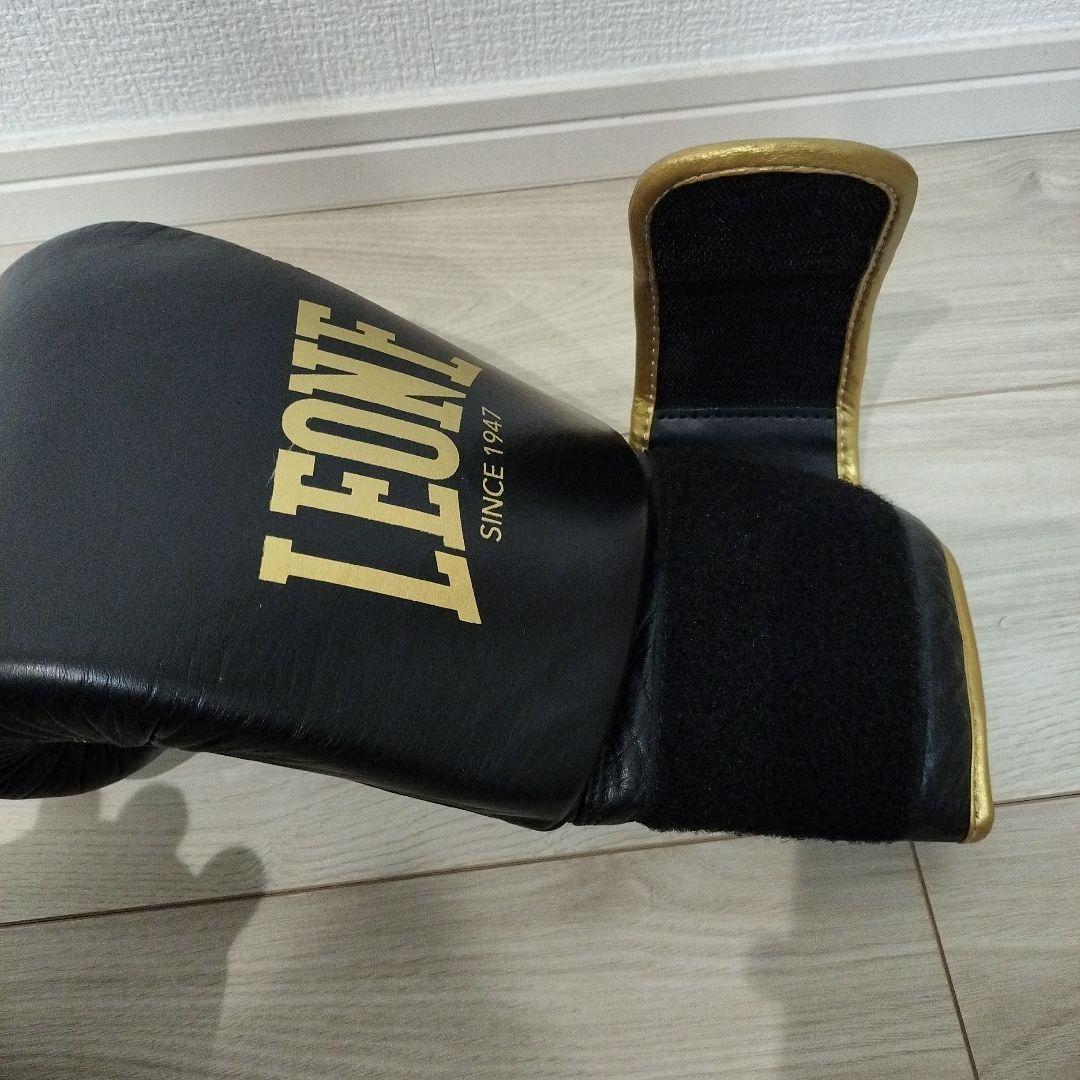 LEONE ボクシンググローブ 14オンス 黒金