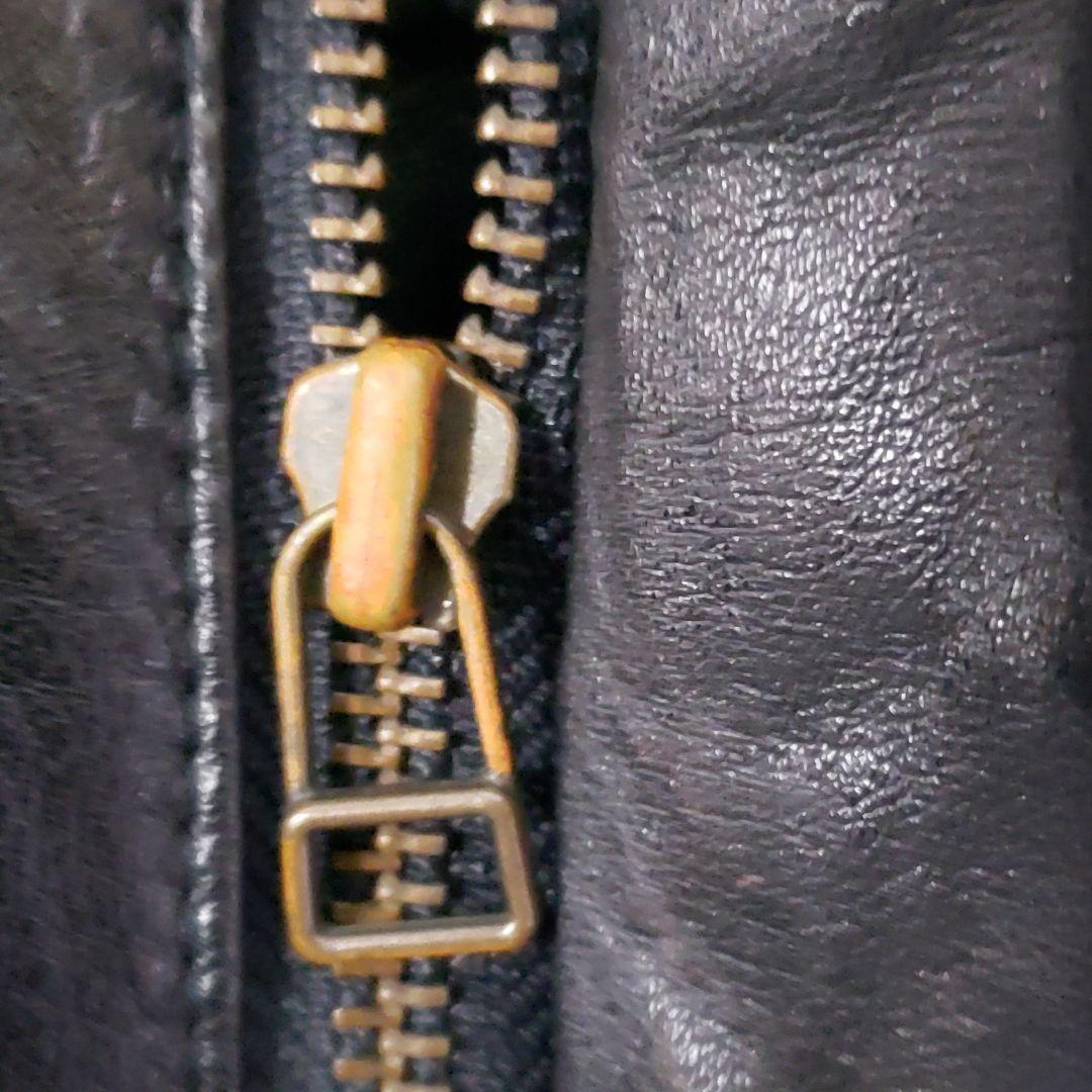 牛革　チンストラップ　Dポケット　短丈　レザージャケット G-1&A-2モチーフ