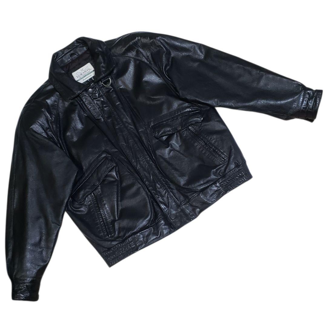 牛革　チンストラップ　Dポケット　短丈　レザージャケット G-1&A-2モチーフ