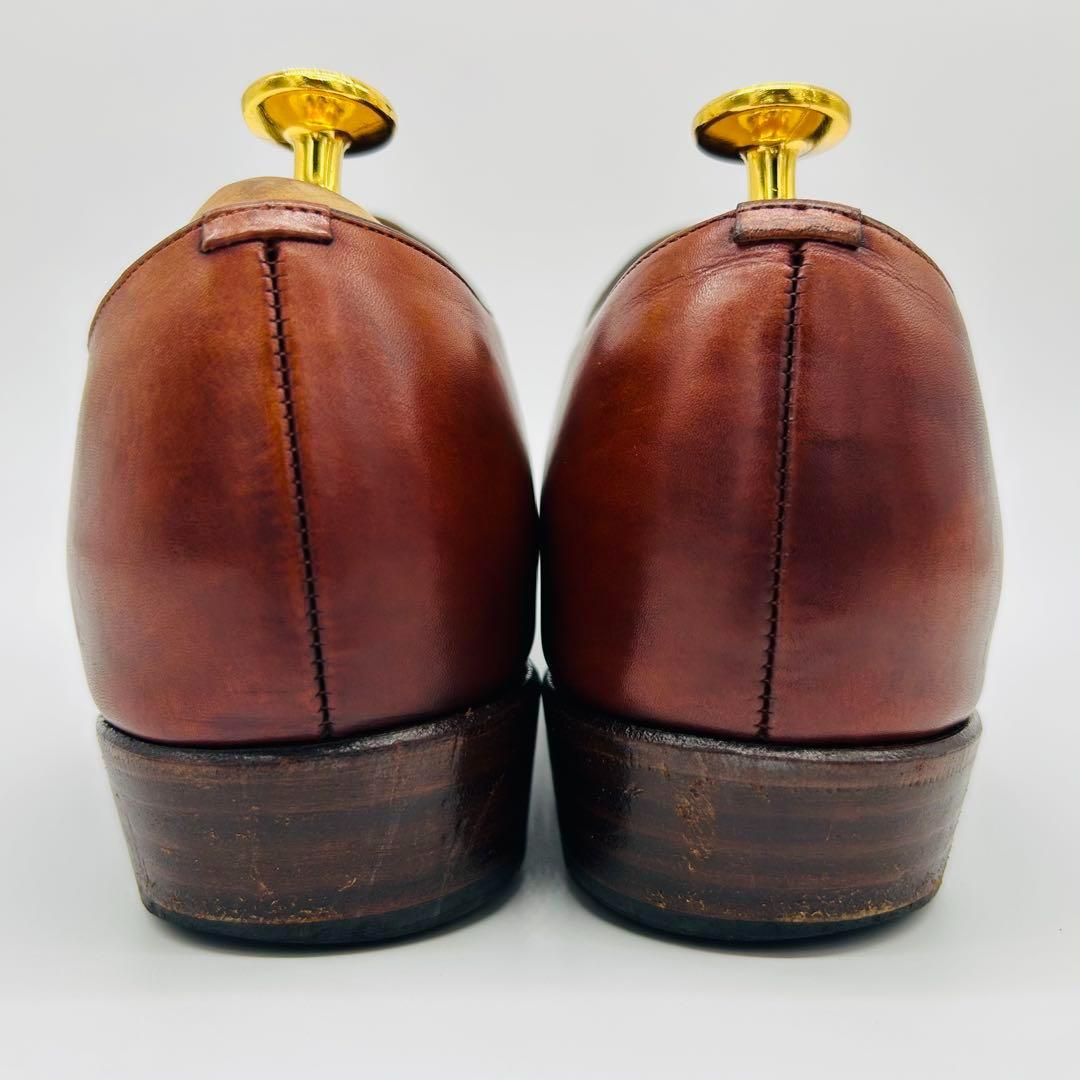 SHETLANDFOX ブライトン ストレートチップ US7 ブラウン 内羽根