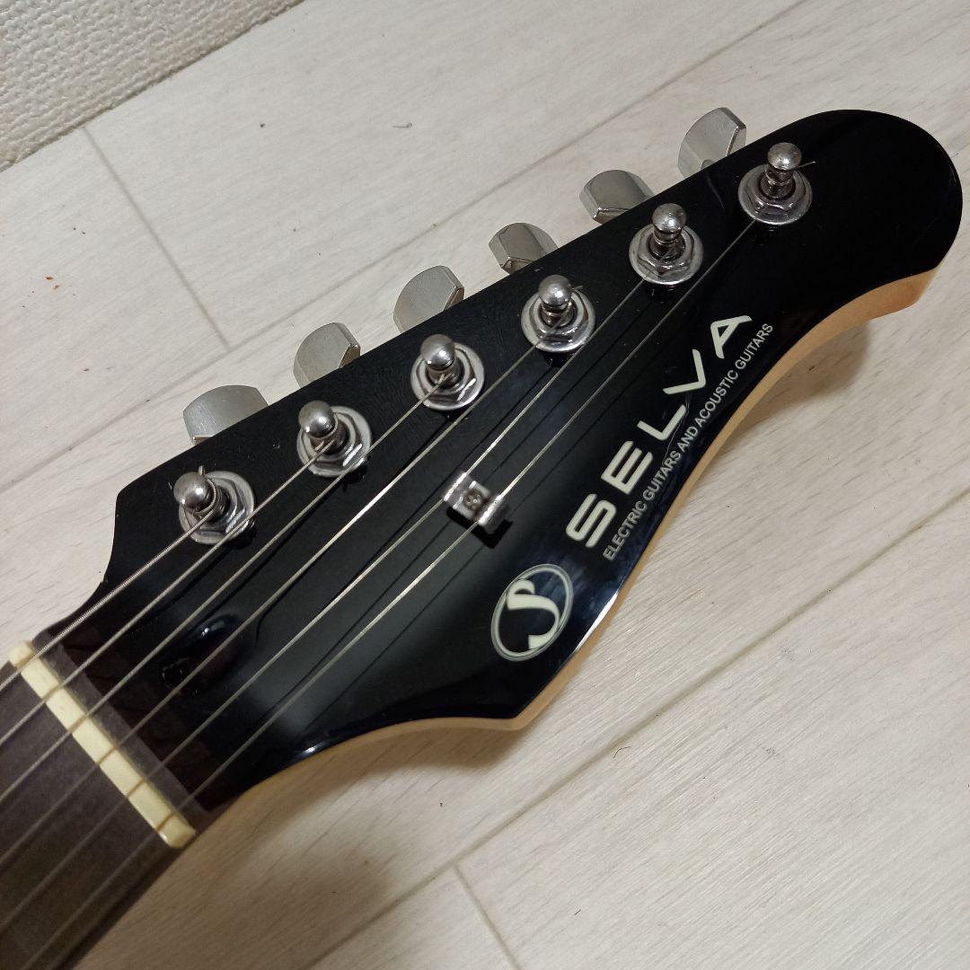 メンテナンス済み☆SELVA ストラトキャスター ブラック 黒 SSH セルバ