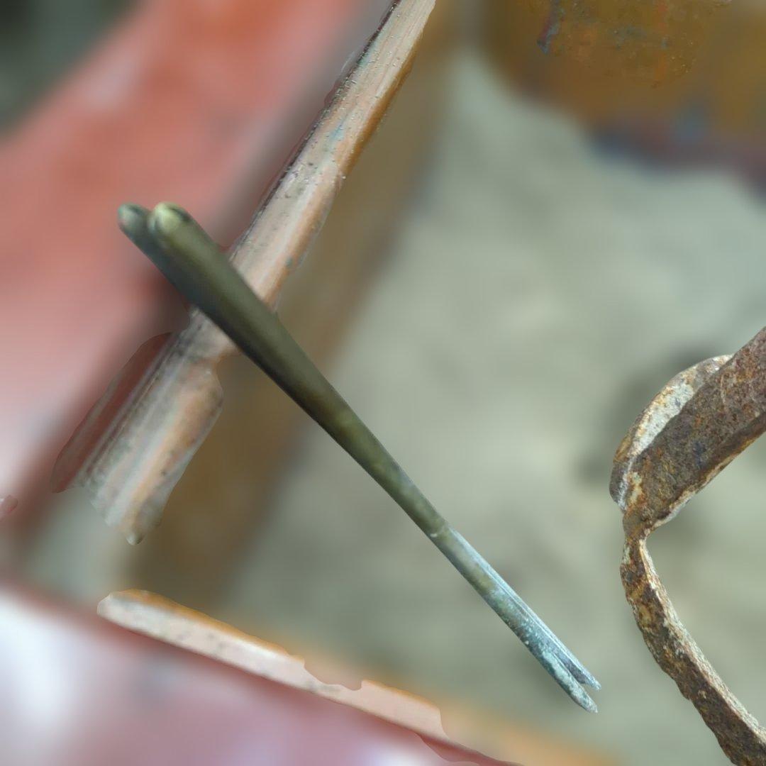 骨董　長火鉢　朱漆　木製　内側銅器　灰　火箸付き　テーブル