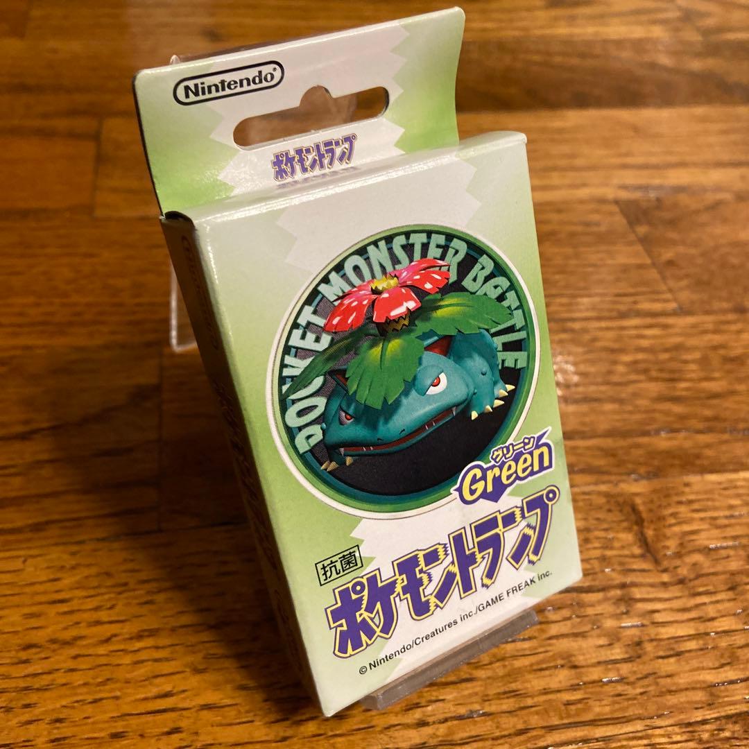 希少 任天堂 ポケットモンスター グリーン ポケモントランプ未開封、未使用品