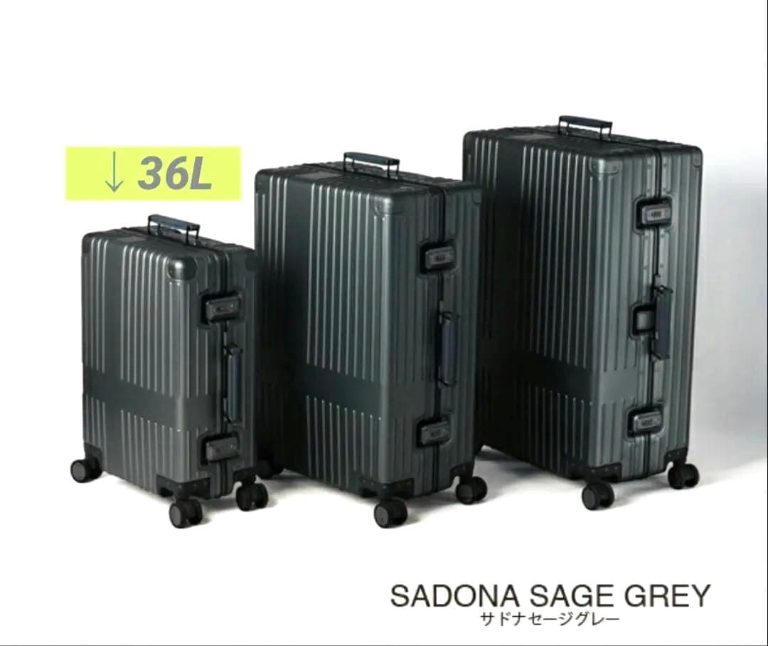 （新品希少）innovator アルミキャリーケース36L新型モデル（グレー系）